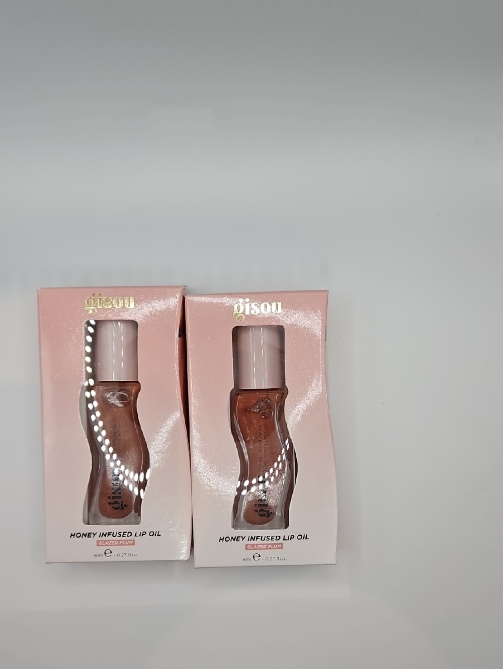 Gisou Honey Infused Lip Oil- Glazed plum (2-Pack)